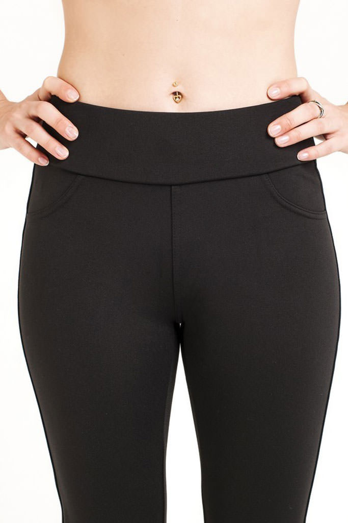 Фото товара 8688, легинсы с карманами черные