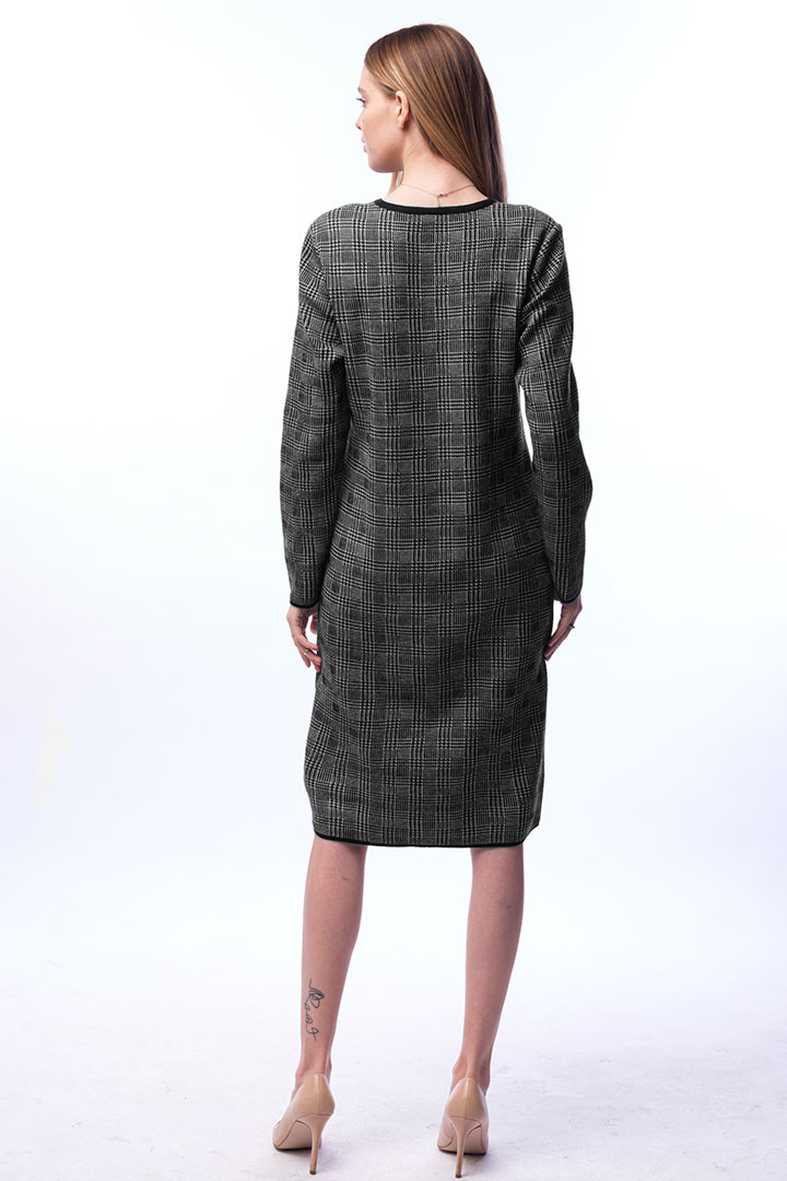 Фото товара 18830, теплое вязаное платье