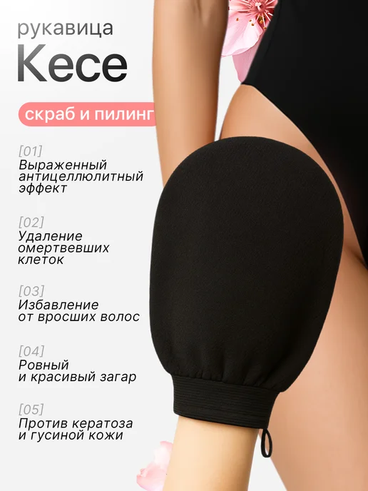 Фото товара 25469, мочалка рукавица кесе